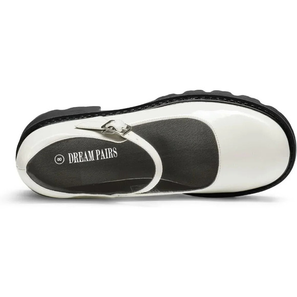 🆕Women's Mary Janes Shoes for Women, Platform Dress Low Heel Chunky Pumps - Picture 3 of 5